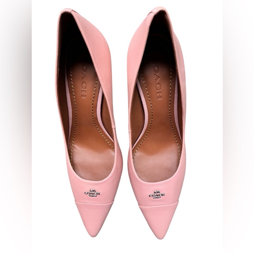 Coach Women's Blush Leather Heels